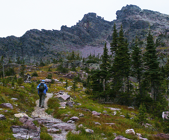 Photo of Gunsight Pass Trail, Glacier National Park, Mt., by John Hulsey